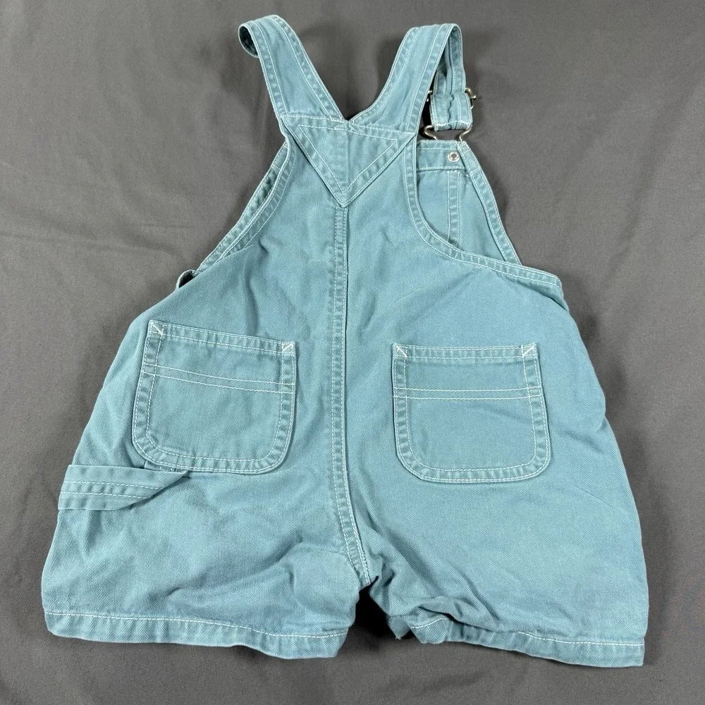 Vintage‎ GAP Overalls Shortall Baby Boy Size 9-12 Months Shorts Kids Light Blue